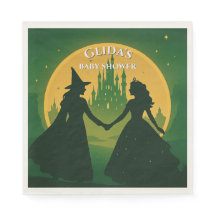 Slecht baby shower servetten - Elphaba & Glinda fe