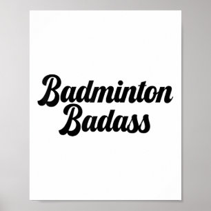 Slecht badminton slechte badmintonspeler grappige poster