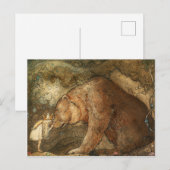 Slecht Beer, 1912, van John Bauer Briefkaart (Voorkant / Achterkant)