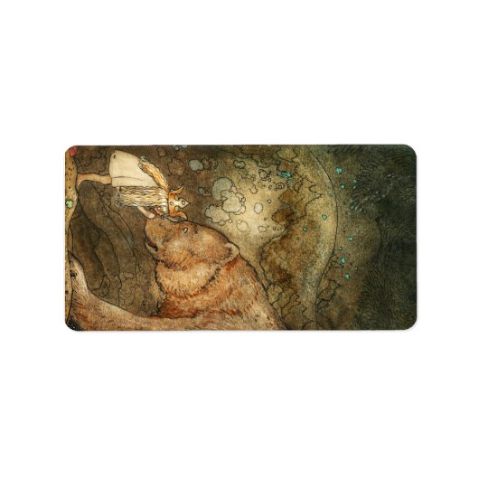 Slecht Beer, 1912, van John Bauer Etiket (Voorkant)