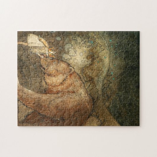 Slecht Beer, 1912, van John Bauer Legpuzzel (Horizontaal)