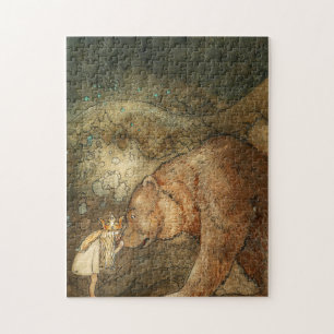 Slecht Beer, 1912, van John Bauer Legpuzzel