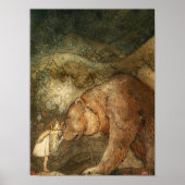 Slecht Beer, 1912, van John Bauer Poster (Voorkant)