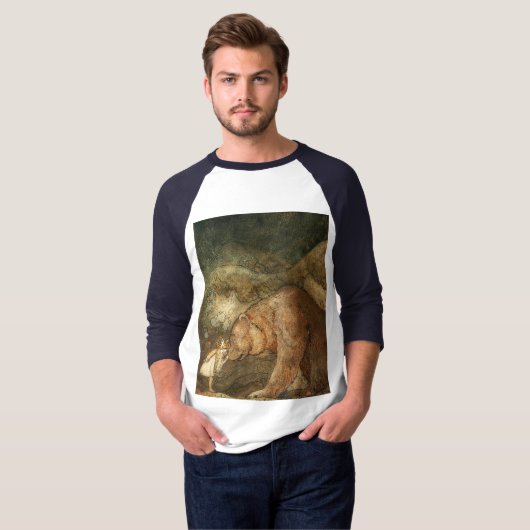 Slecht Beer, 1912, van John Bauer T-shirt (Voorkant volledig)