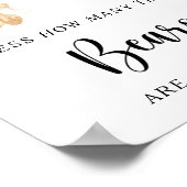 Slecht beer van bossen raden hoeveel teddyberen poster (Hoek)