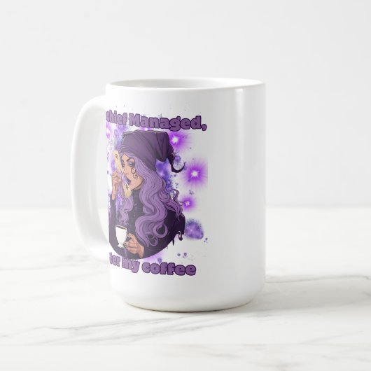 slecht beheerd koffiemok (Voorkant links)