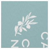 slecht blauw wit Frans script kalm blijven dragen Stof (Close Up)