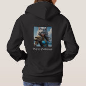 Slecht Blauwogig Kat Hoodie (Achterkant)