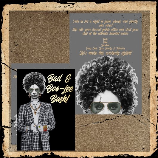 Slecht & Boo-jee Bruid Folie Uitnodiging