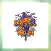 Slecht Boo Jee Pompoen Vogelverschrikker Paarse Ui Raamsticker (Vel 3)
