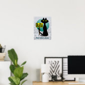 Slecht Boogie Grappige Poster - BlaBla bord (Thuiskantoor)
