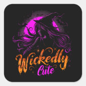 Slecht Cute | ExDesigner | Halloween Vierkante Sticker (Voorkant)