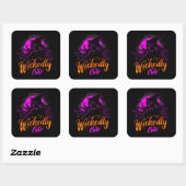 Slecht Cute | ExDesigner | Halloween Vierkante Sticker (Vel)