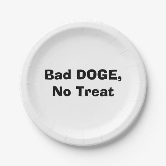 Slecht DOGE, Geen Beloning Papieren Bordje (Voorkant)