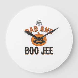 Slecht en Boo Jee Halloween Pompoen Grafisch_1 Grote Klok