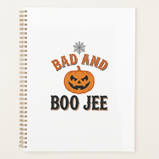 Slecht en Boo Jee Halloween Pompoen Grafisch_1 Planner (Voorkant)