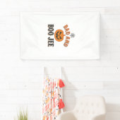Slecht en Boo Jee Halloween Pompoen Grafisch_1 Spandoek (Insitu)