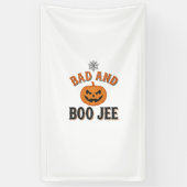 Slecht en Boo Jee Halloween Pompoen Grafisch_1 Spandoek (Verticaal)