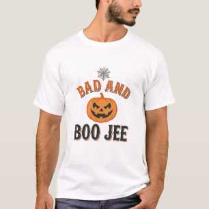 Slecht en Boo Jee Halloween Pompoen Grafisch_1 T-shirt