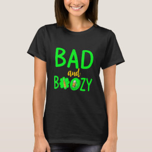 Slecht en Boozy Drink Thanksgiving dag bierschim T-shirt