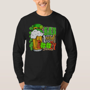 Slecht en Boozy Western Funny St Patrick's Day Gli T-shirt