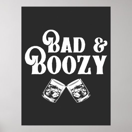 Slecht en dronken  poster (Voorkant)