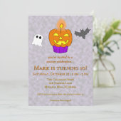 Slecht Feest Cupcake Halloween Verjaardag Kaart (Staand voorkant)