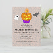 Slecht Feest Cupcake Halloween Verjaardag Kaart (Staand voorkant)