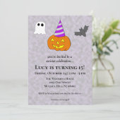 Slecht feest verjaardagsfeest Halloween Kaart (Staand voorkant)