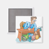 Slecht gedrag in klaslokaal magneet (Voorkant / Achterkant)