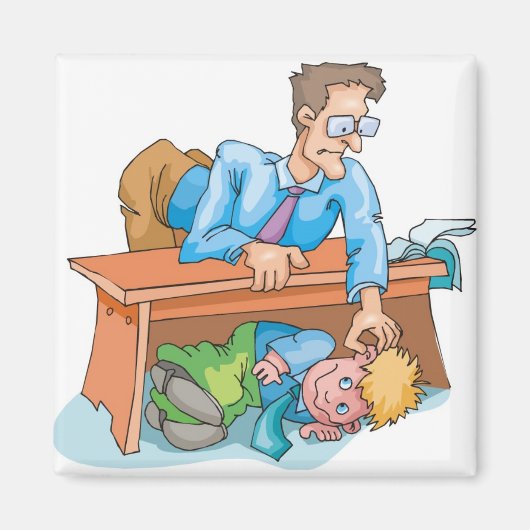 Slecht gedrag in klaslokaal magneet (Voorkant)