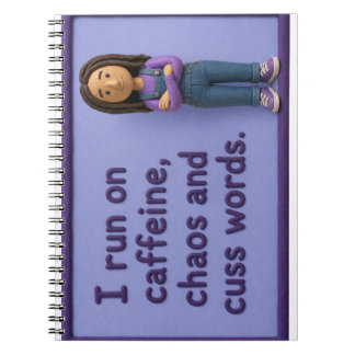 Slecht gedrag vertonende Mary Spiraal Notebook Notitieboek