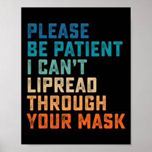 Slecht gehoor ASL-teken Gehoorstoornis Doof AWA Poster