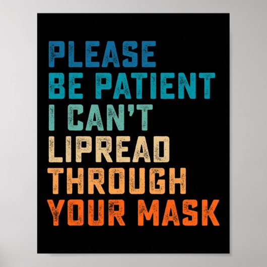 Slecht gehoor ASL-teken Gehoorstoornis Doof AWA Poster (Voorkant)