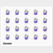 Slecht gemeen en akelig ronde sticker (Vel)