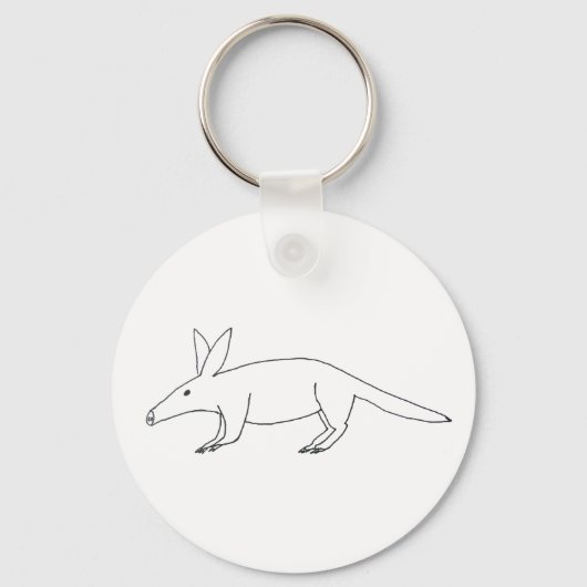 Slecht getrokken Aardvark Sleutelhanger (Voorkant)