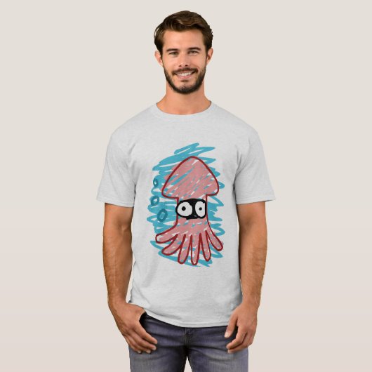 Slecht getrokken vierkant Shirt (Voorkant volledig)
