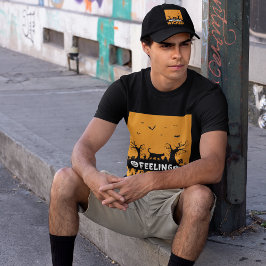 Slecht gevoel: Halloween zwarte kat Tri-Blend Shirt