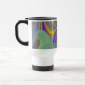 Slecht gezicht, Abstracte 3D regenboogkunst Reisbeker (Links)
