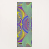 Slecht gezicht, Abstracte 3D regenboogkunst Yogamat (Achterkant)