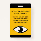 Slecht gezichtsvermogen Gedeeltelijk gezichtsvermo Badge (Achterkant)