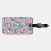 Slecht Grijs Tabby Katten Knocking Stuff Over & Mo Bagagelabel (Achterkant horizontaal)