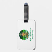 Slecht groen Iers en Boozy Bagagelabel (Achterkant verticaal)