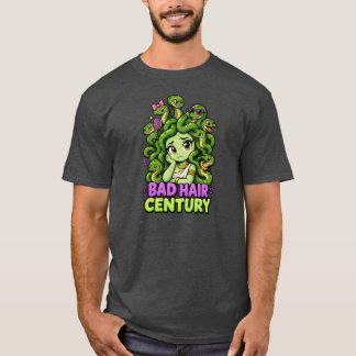 Slecht Haar Eeuw – Schattige Medusa Griekse Mythol T-shirt