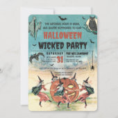 Slecht Halloween-feest Kaart (Voorkant)