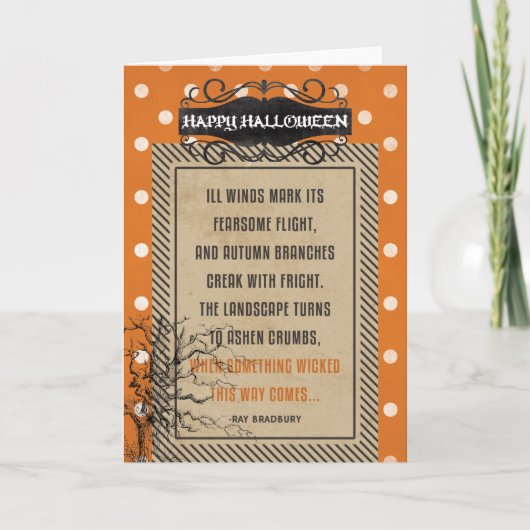 Slecht Halloween Kaart (Voorkant)