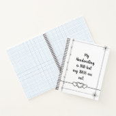 Slecht Handschrift minimalistische lijnen Spiraal  Notitieboek (Binnen)