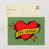 Slecht Hombre Tattoo Briefkaart (Voorkant / Achterkant)