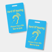 Slecht Horend Badge (Voor- en achterkant)