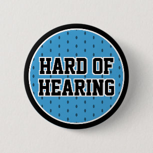Slecht Horend Blauw Zwart Sportief Varsity Slechth Ronde Button 5,7 Cm